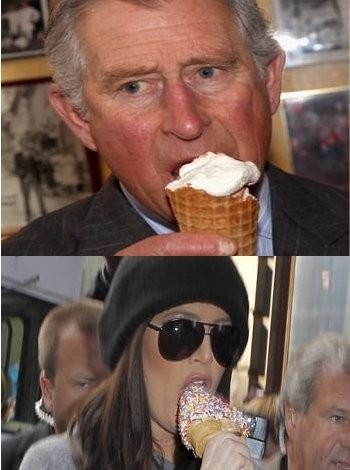 Dari Pangeran Charles Sampai Khloe Kardashian, Semua Penggemar Eskrim!