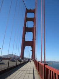 Golden Gate total panjangnya mencapai 2,7 kilometer dengan lebar 27,4 meter (Nisa/detikTravel)