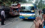 Tiga Truk Terlibat Kecelakaan di Banyumas