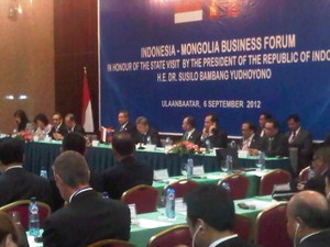 SBY Temui 40 Pengusaha Terkemuka Mongolia