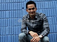 Teuku Wisnu saat menghadiri di acara HUT TVRI ke-50, Jalan Gerbang Pemuda Senayan, Jakarta Selatan, Rabu (5/9/2012). (Gusmun/detikHot).