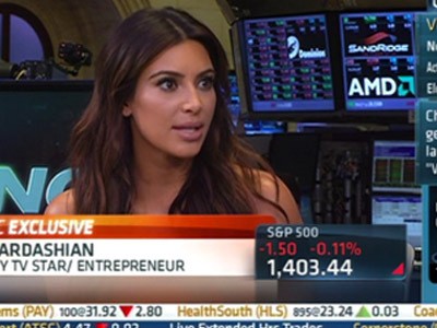 Sedang Apa Kim Kardashian di Bursa Saham New York?