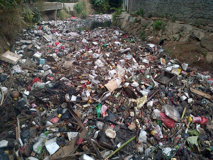 Lurah Batu Ampar Lempar Handuk Urus Sungai Sampah di Jaktim