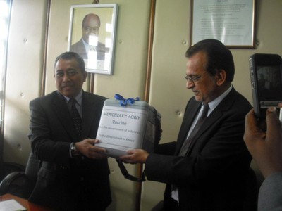 RI Hibahkan Vaksin Meningitis ke Kenya