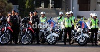 Ratusan perseonel mengikuti apel gelar pasukan pengamanan pilkada ini.