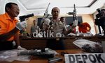 Polisi Pamer Barbuk Senjata Api Kelompok Thorik Cs