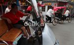 Geliat Becak di Shichahai
