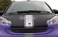 Bodi mobil menggunakan dua warna ungu dan hitam.