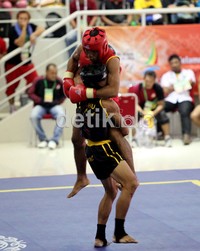 Pertandingan cabang olahraga wushu Shansao ini adalah merupakan pertandingan bertarung.