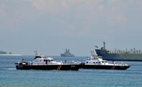 Sailing pass kapal pengawas sumber daya kelautan dan perikanan serta kapal Bea Cukai juga turut unjuk gigi dilautan Morotai nan indah.