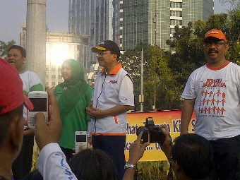 Kampanye di Monas, Foke Ajak Warga Jangan Lupa Pilih Si Kumis