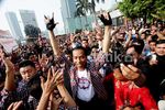 Jokowi Dielu-elukan Ribuan Warga Jakarta