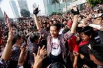 Jokowi Dielu-elukan Ribuan Warga Jakarta