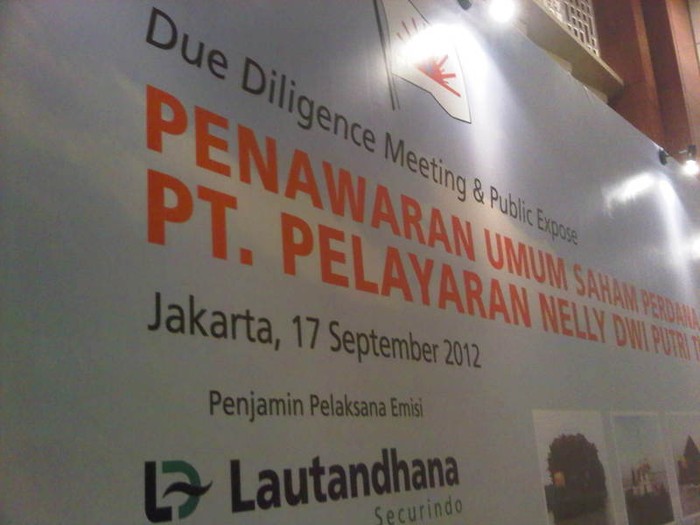 Pelayaran Nelly Dwi Putri Banderol Saham Rp 160-190 per Lembar