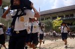 SMPN 3 Purwokerto Gelar Simulasi Gempa
