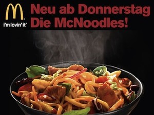 McNoodles, Hidangan Mie Asia McDonalds Austria