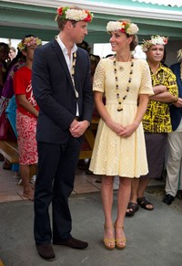 Pangeran William dan Kate Middleton saat mengunjungi Tuvalu beberapa waktu lalu. Arthur Edwards - Pool/Getty Images.