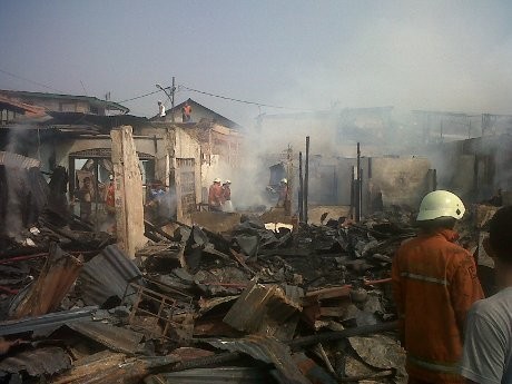 Kebakaran di Kp Pulo Hanguskan 2 Rumah