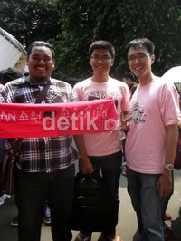 Nicolas, Dito, dan Iqbal tak sabar menyaksikan penampilan SNSD.