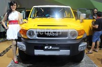 Toyota FJ Cruiser dipamerkan di ajang Indonesia International Motorshow (IIMS) di JI Expo Kemayoran, Jakarta.