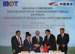 Malaysia Gandeng China Perkuat Kereta Api