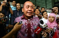 Saan diminta untuk mengklarifikasi seluruh tuduhan yang disampaikan M Nazaruddin. Ramses/detikcom.
