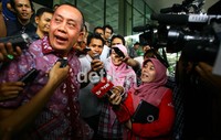 Dalam pemeriksaan, Saan mengaku ditanya soal 7 pertanyaan. Termasuk soal dugaan Saan ikut terlibat di proyek PLTS. Ramses/detikcom.