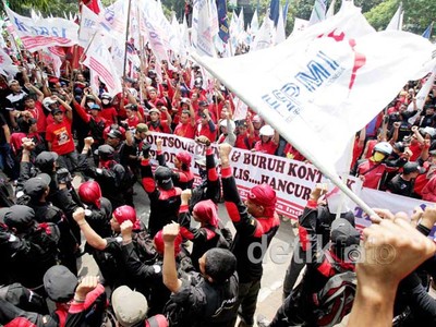Buruh Tuntut UU BPJS Dilaksanakan