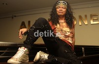 Candil tak pernah mengganti gaya rambutnya. Gus Mun/detikHOT.