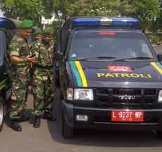 Koramil se Surabaya Dapat Bantuan Mobil Patroli dari Walikota