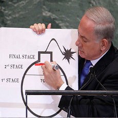 Bicara Soal Nuklir Iran, Netanyahu Bawa Spidol Merah & Gambar Bom