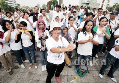 Aksi Tuna Rungu di Bundaran HI