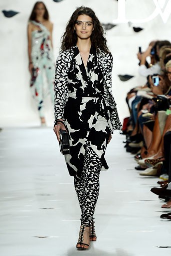 Diane Von Furstenberg. Spring/Summer 2013. New York Fashion Week 2013. [Photo by Frazer Harrison/Getty Images for Mercedes-Benz Fashion Week]