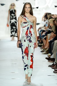 Diane Von Furstenberg. Spring/Summer 2013. New York Fashion Week 2013. [Photo by Frazer Harrison/Getty Images for Mercedes-Benz Fashion Week]