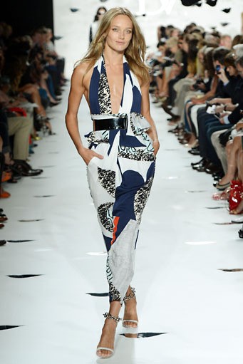 Diane Von Furstenberg. Spring/Summer 2013. New York Fashion Week 2013. [Photo by Frazer Harrison/Getty Images for Mercedes-Benz Fashion Week]
