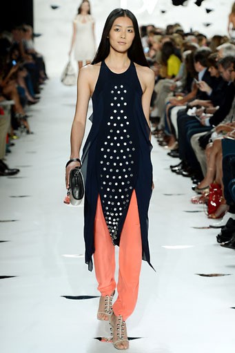 Diane Von Furstenberg. Spring/Summer 2013. New York Fashion Week 2013. [Photo by Frazer Harrison/Getty Images for Mercedes-Benz Fashion Week]