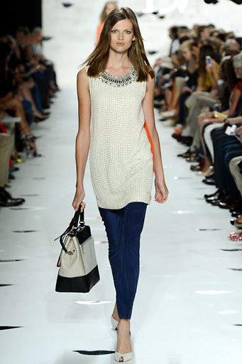 Diane Von Furstenberg. Spring/Summer 2013. New York Fashion Week 2013. [Photo by Frazer Harrison/Getty Images for Mercedes-Benz Fashion Week]