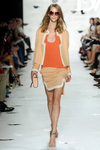 Diane Von Furstenberg. Spring/Summer 2013. New York Fashion Week 2013. [Photo by Frazer Harrison/Getty Images for Mercedes-Benz Fashion Week]