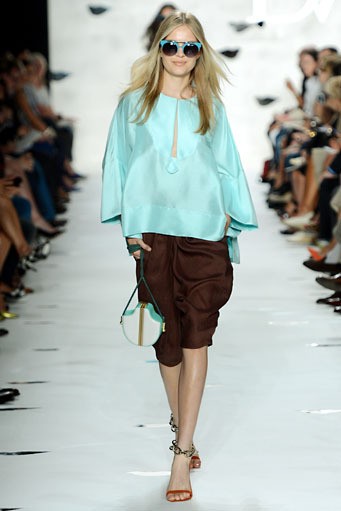 Diane Von Furstenberg. Spring/Summer 2013. New York Fashion Week 2013. [Photo by Frazer Harrison/Getty Images for Mercedes-Benz Fashion Week]