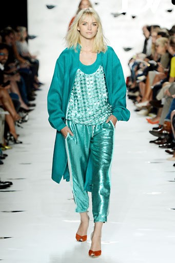 Diane Von Furstenberg. Spring/Summer 2013. New York Fashion Week 2013. [Photo by Frazer Harrison/Getty Images for Mercedes-Benz Fashion Week]