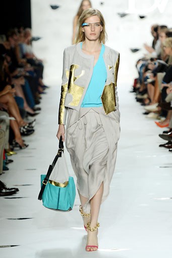 Diane Von Furstenberg. Spring/Summer 2013. New York Fashion Week 2013. [Photo by Frazer Harrison/Getty Images for Mercedes-Benz Fashion Week]
