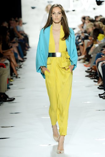 Diane Von Furstenberg. Spring/Summer 2013. New York Fashion Week 2013. [Photo by Frazer Harrison/Getty Images for Mercedes-Benz Fashion Week]
