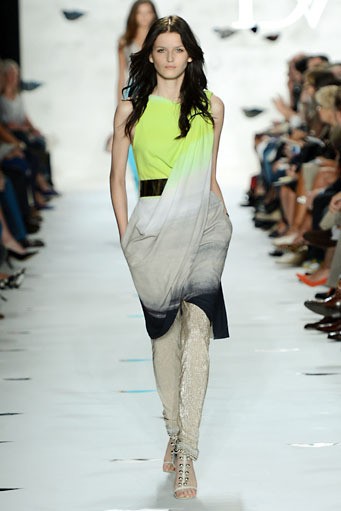 Diane Von Furstenberg. Spring/Summer 2013. New York Fashion Week 2013. [Photo by Frazer Harrison/Getty Images for Mercedes-Benz Fashion Week]