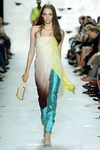 Diane Von Furstenberg. Spring/Summer 2013. New York Fashion Week 2013. [Photo by Frazer Harrison/Getty Images for Mercedes-Benz Fashion Week]