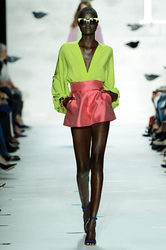 Diane Von Furstenberg. Spring/Summer 2013. New York Fashion Week 2013. [Photo by Frazer Harrison/Getty Images for Mercedes-Benz Fashion Week]