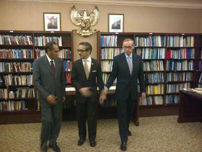 RI, Australia, & Timor Leste Gelar Pertemuan Segitiga di PTRI New York