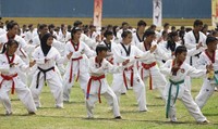 Ribuan peserta dari berbagai propinsi hadir menyemarakkan acara Taekwondo Day ini.