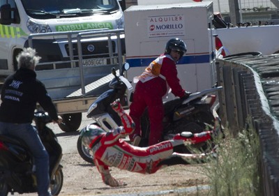 Hayden Kecelakaan di Sirkuit Aragon