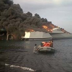 Kapal Siluman Klewang yang Terbakar Belum Selesai Dibuat