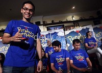 Ben ditemui saat screening film Perahu Kertas 2 di XXI Epicentrum, Rasuna Said, Kuningan, Jakarta Selatan, Senin (1/10/2012).